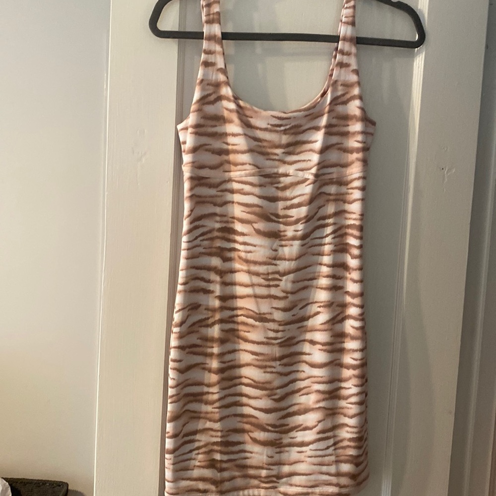 Tan zebra mini dress